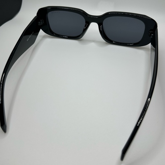 Brand PR 17WS Black Grey Lens Rectangle Stylish Sunglasses - Picture 8 of 14